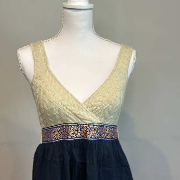 Free People Cable Knit V Neck Fit and Flare Dress - Picture 3 of 10